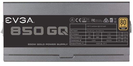 EVGA FUENTE PODER 850W CERTIFICADA 80 PLUS GOLD - Image 4