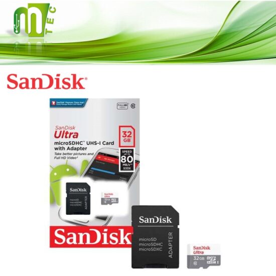 SANDISK ULTRA MICROSD 32GB CLASE 10
