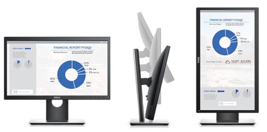 DELL P2217H MONITOR 22 AJUSTABLE HDMI DP VGA - Imagen 2