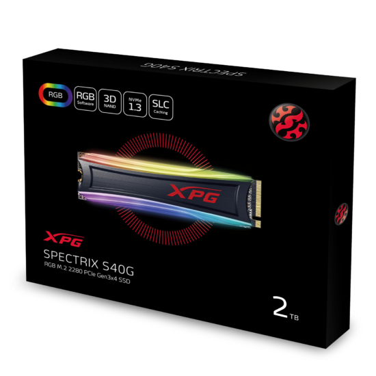 Xpg Spectrix S40g 256gb Rgb M.2 2280 Pcie Gen3x4 - Image 2
