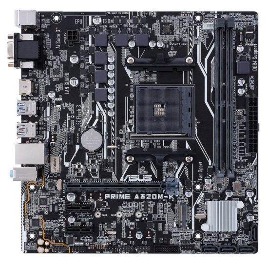 Asus Prime A320M-K Mainboard Am4 Ryzen - Image 2