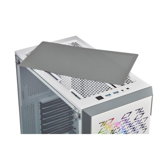 CORSAIR iCUE 220T RGB VIDRIO WHITE - Imagen 3