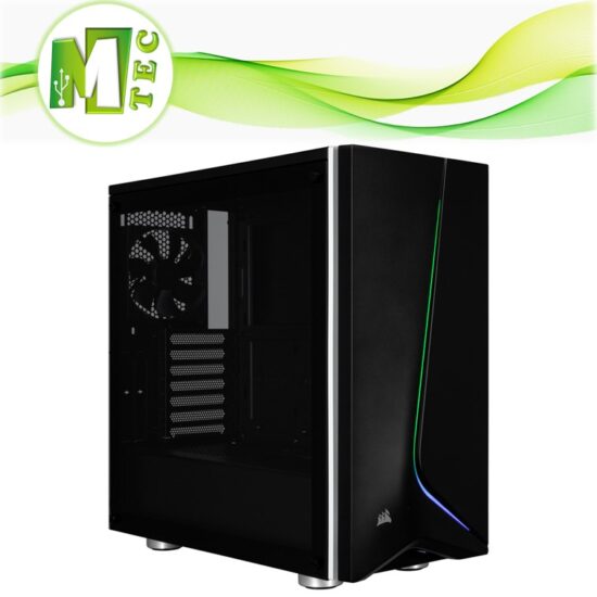 CORSAIR CARBIDE SPEC-06 RGB BLACK VIDRIO