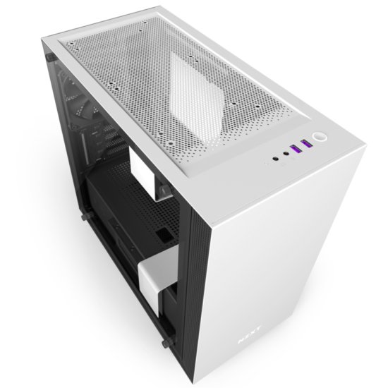 NZXT H400I CRISTAL TEMPLADO USB3.0 BLANCO - Image 3