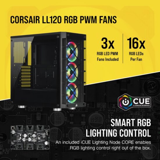 CORSAIR ICUE 465X RGB VIDRIO TEMPLADO - Image 4