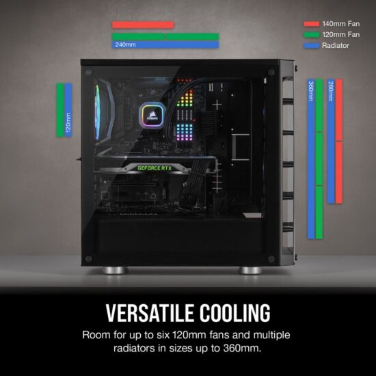CORSAIR ICUE 465X RGB VIDRIO TEMPLADO - Image 5