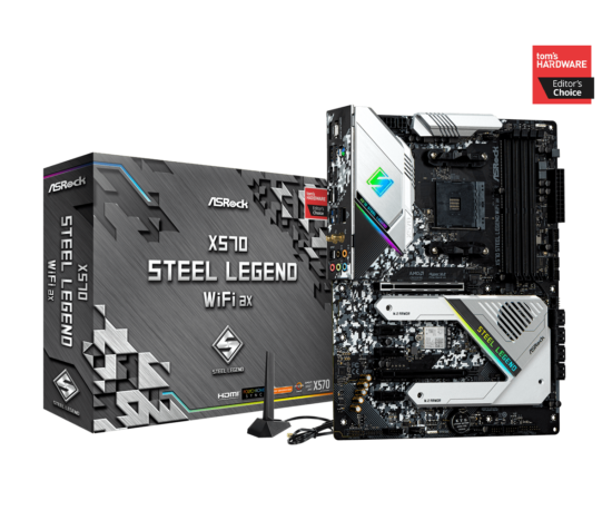 ASROCK STEEL LEGEND X570 WIFI AX AMD AM4 - Image 2