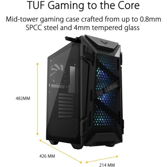 Asus TUF Gaming GT301 Case Gamer Mid Tower Aura Sync - Imagen 2