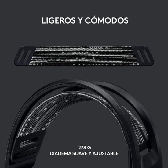 Logitech G733 Headset Wireless RGB Black - Imagen 4