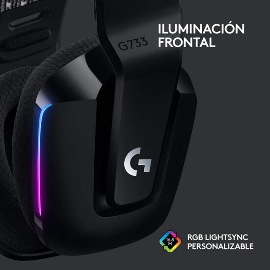 Logitech G733 Headset Wireless RGB Black - Imagen 5
