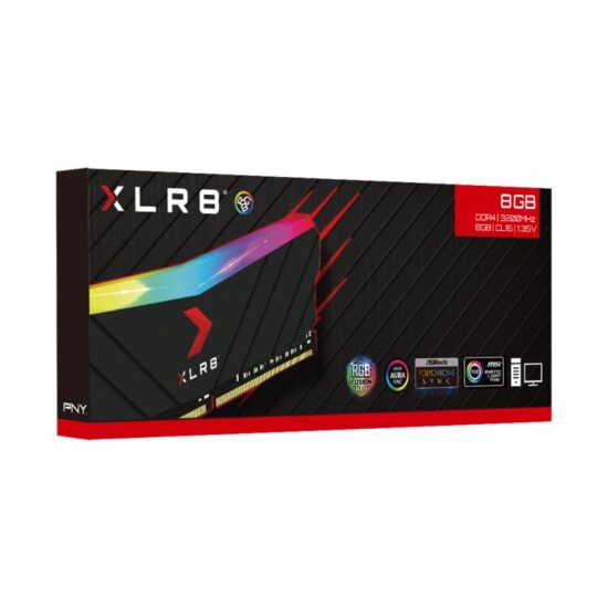 PNY XLR8 RGB 8GB MEMORIA RAM 3200MHZ  DDR4 - Imagen 6