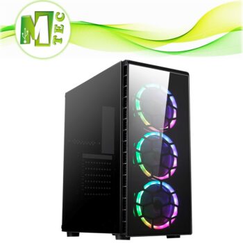 Speedmind Case Gamer Rgb 3 Fans Vidrio Templado