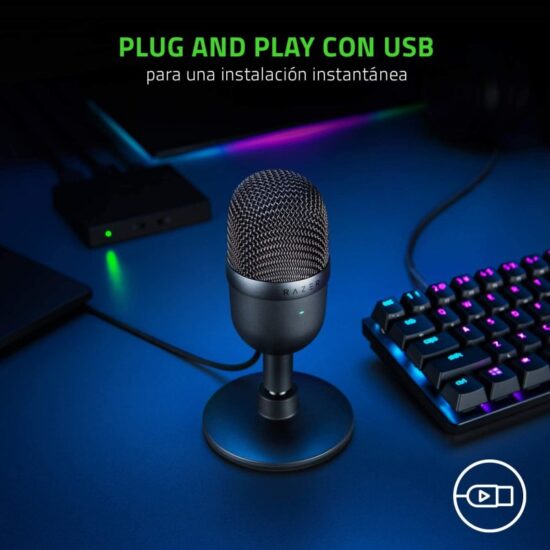 RAZER SEIREN MINI MICROFONO CONDENSADOR STREAMING BLACK - Image 6