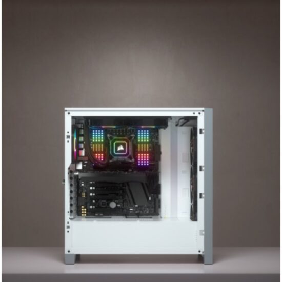 Corsair ICUE 4000X Case Gamer ATX Vidrio Templado Blanco - Image 4