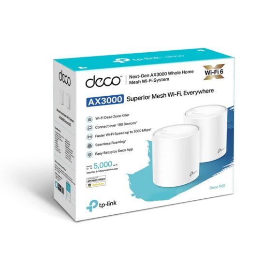 Tp-Link Deco X60 Sistema Wifi 6 Mesh Ax3000 Pack 2 - Image 5