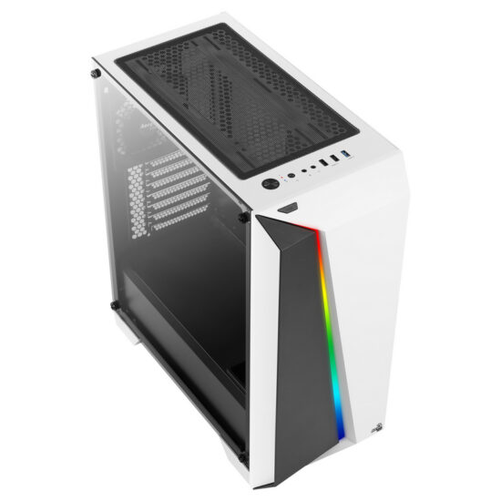 AEROCOOL CYLON PRO VIDIRO TEMPLADO USB 3.0 WHITE - Imagen 4