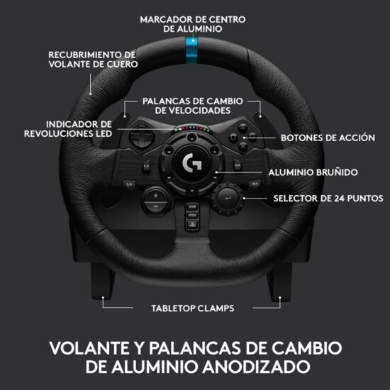 Logitech G923 Volante + Pedales Ps4 Ps5 Pc - Image 9