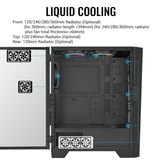 Aerocool Mirage Argb Vidrio Templado Usb 3.0 Case 1 Fan Incluido - Image 7