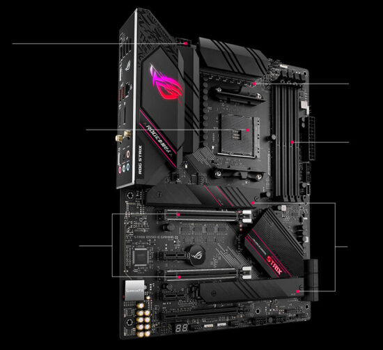 Asus Rog Strix B550-E Gaming Amd Am4 Placa Madre - Image 2