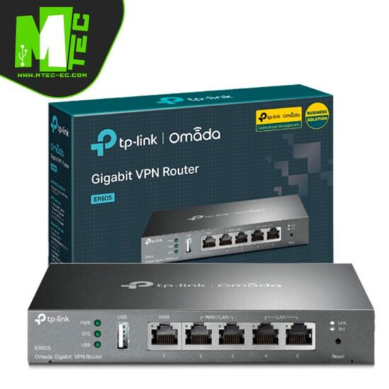 Tp-link ER605 Router Gigabit VPN Omada 1 Wan + 3 Lan/Wan