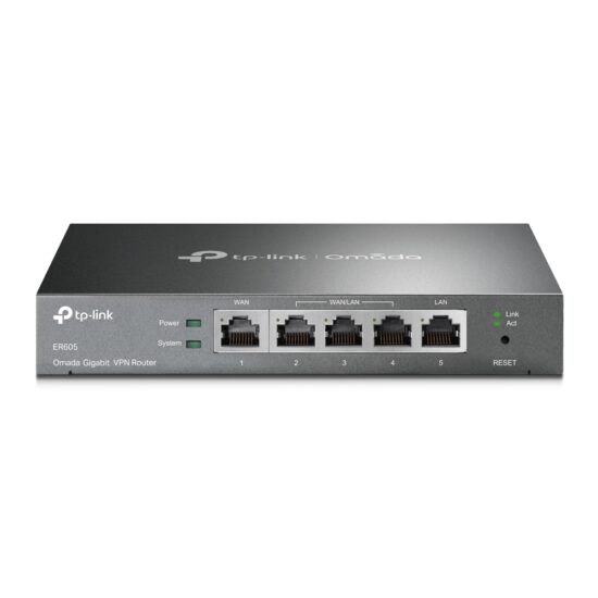 Tp-link ER605 Router Gigabit VPN Omada 1 Wan + 3 Lan/Wan - Image 4