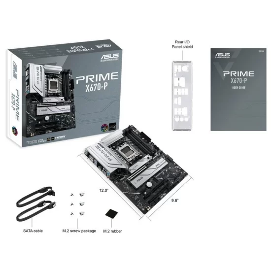 Asus Prime X670-P AMD AM5 DDR5 - Image 2