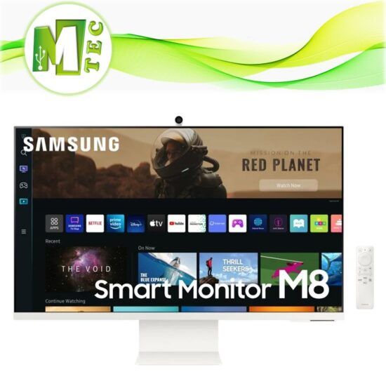 Samsung M8 4K 32 Pulgadas Blanco Ultra Delgado con sistema Smart TV Ls32BM80