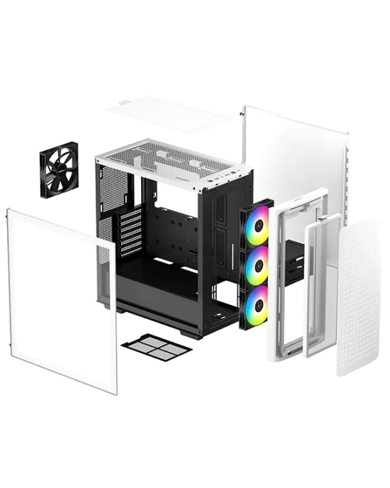 Deepcool CK560 Vidrio Templado 4 Ventiladores Blanco - Image 3