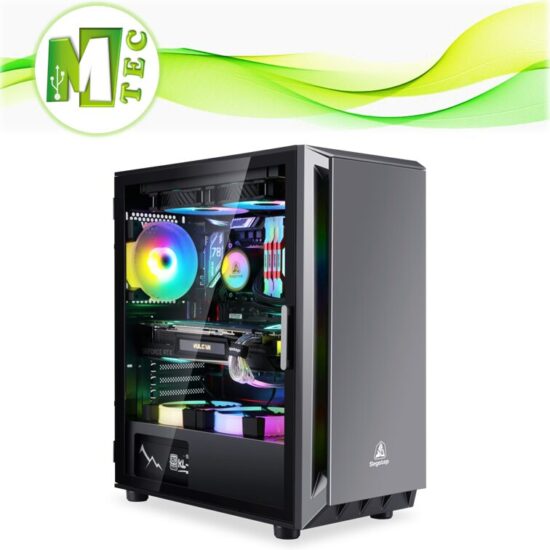 Segotep Gank 5 Case Gamer Negro Sin Ventiladores
