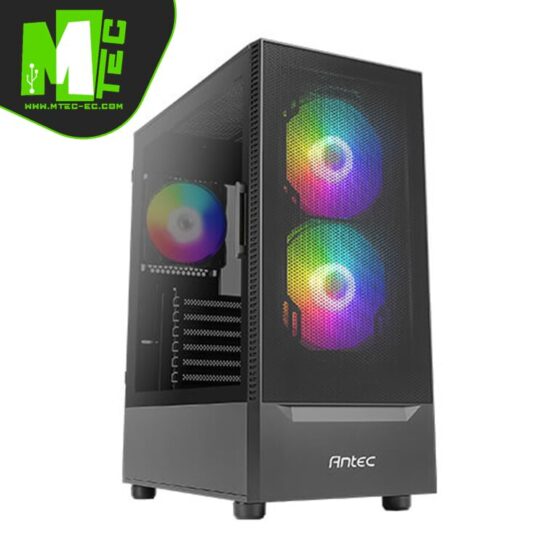 Antec NX410 Black Mid tower Case Gamer Vidrio Templado 3 Ventiladores