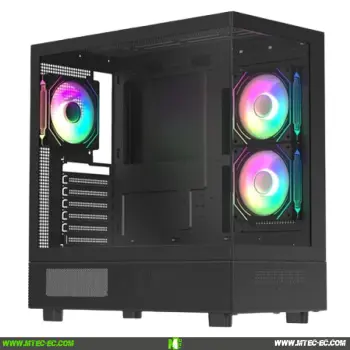 Segotep Endura Pro+ Negro Case Gamer Vidrio Templado 3 Fans