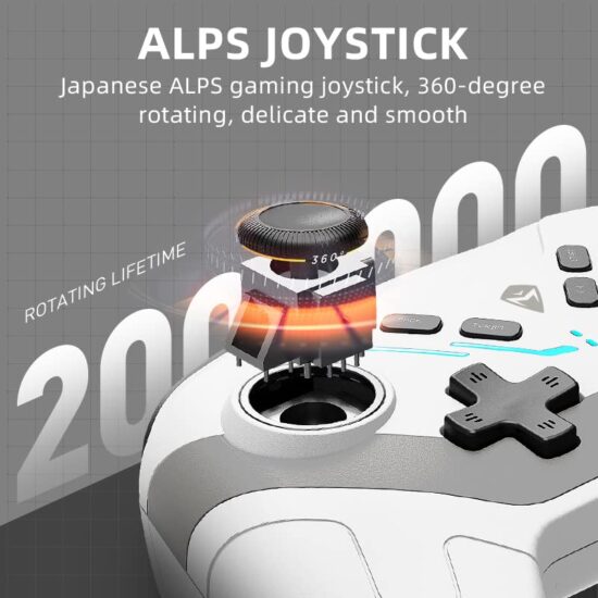 Machenike G6 White Gamepad PC 2.4G Bluetooth Wireless - Image 4