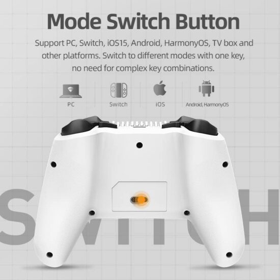 Machenike G6 White Gamepad PC 2.4G Bluetooth Wireless - Image 3