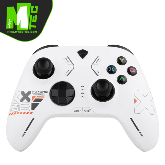 Machenike G6 White Gamepad PC 2.4G Bluetooth Wireless