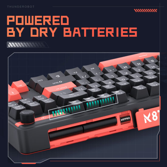 Thunderobot K87 Pro Teclado Mecánico RGB Inalámbrico Red Switch - Image 2