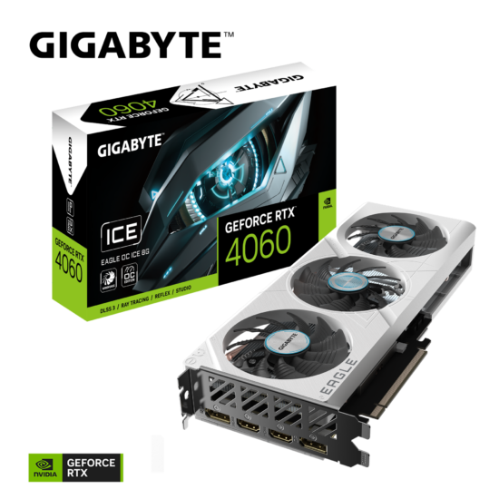 Gigabyte RTX 4060 Eagle 8GB OC Ice Tarjeta de Video Nvidia - Image 4