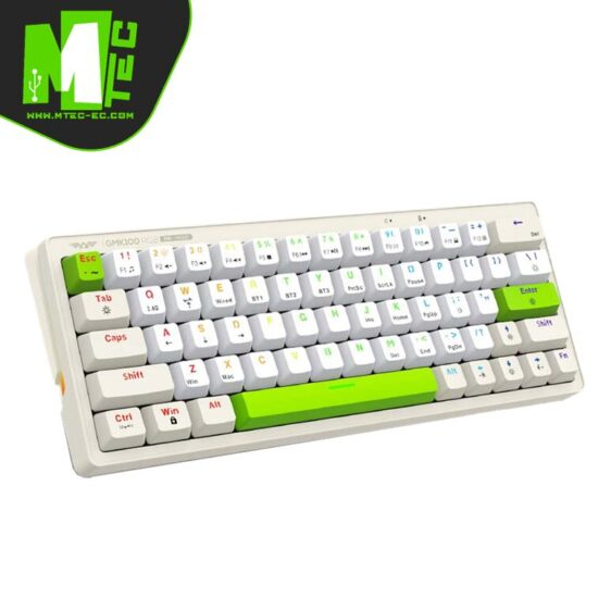 Armaggedon GMK 100 Green Tri-mode Teclado Mecánico 60%