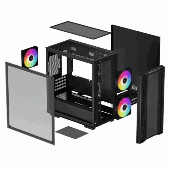 Deepcool CC360 ARGB 3 Fans Negro Case Gamer - Imagen 3