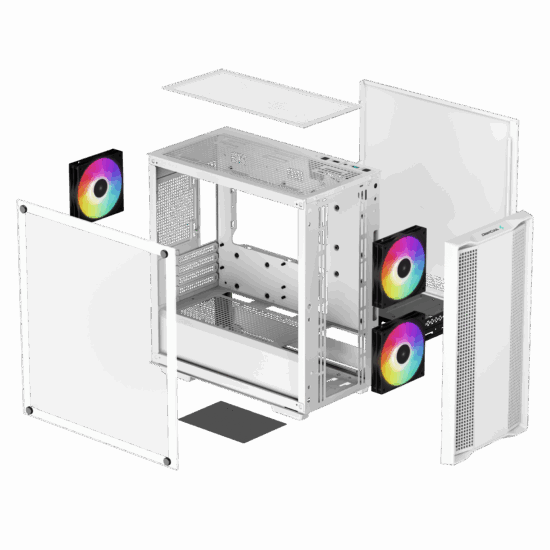 Deepcool CC360 ARGB 3 Fans Blanco Case Gamer - Imagen 2