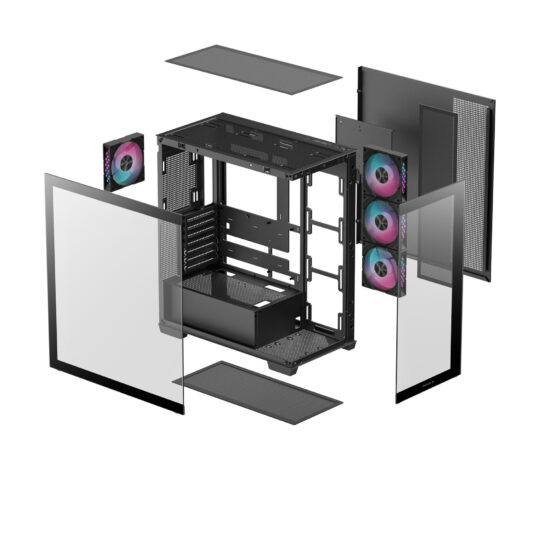 Deepcool CG580 4F Case ATX 4 Ventiladores ARGB Alto Flujo Aire - Image 3