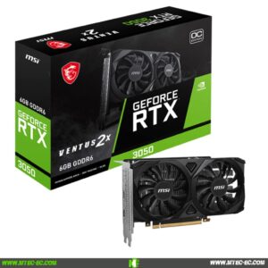 MSI RTX 3050 VENTUS 2X OC 6GB GDDR6 Tarjeta de Video