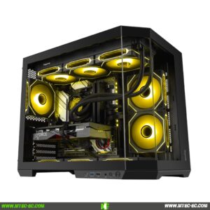 Segotep Lumi 3T M-ATX – Gabinete Gaming con 3 Ventiladores ARGB y Vidrio Templado