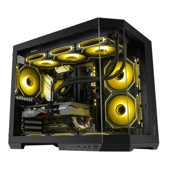 Segotep Lumi 3T M-ATX Case Gamer BK 3 Ventiladores ARGB Vidrio Templado - Image 2
