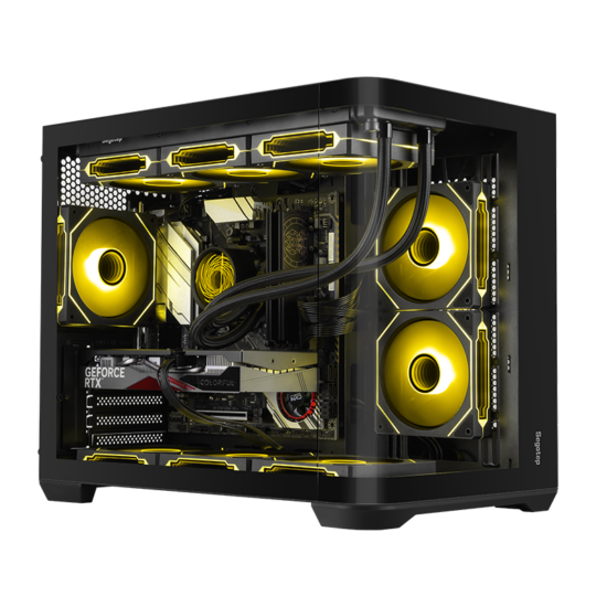 Segotep Lumi 3S M-ATX Case Gamer BK 3 Ventiladores ARGB Vidrio Curvo - Image 3