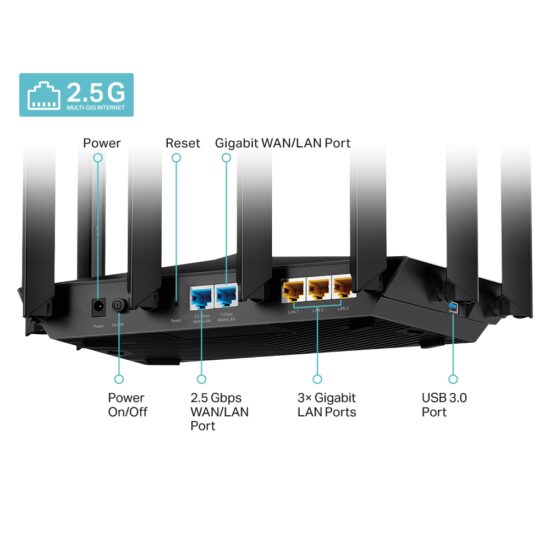 Tp-link Archer AX80 AX6000 8-Stream Wi-Fi 6 Router - Imagen 3