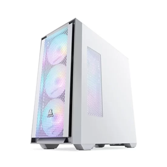 Segotep Gank 360 White Case Gamer Vidrio templado 4 Fans - Image 4