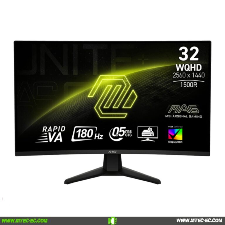 Msi MAG 32CQ6F Monitor 32" 1440P 180Hz Curvo