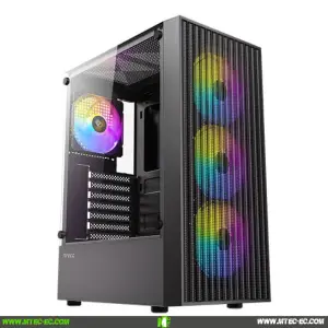 Antec AX27 RGB Elite Case Gamer 4 Fans Mid tower