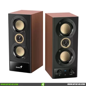 Genius SP-HF800BT Parlantes Madera Bluetooth 20W